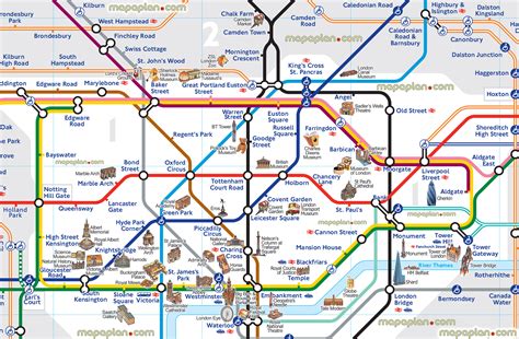 tourist map of london with tube stations|London Attractions Tourist Map: Interactive.